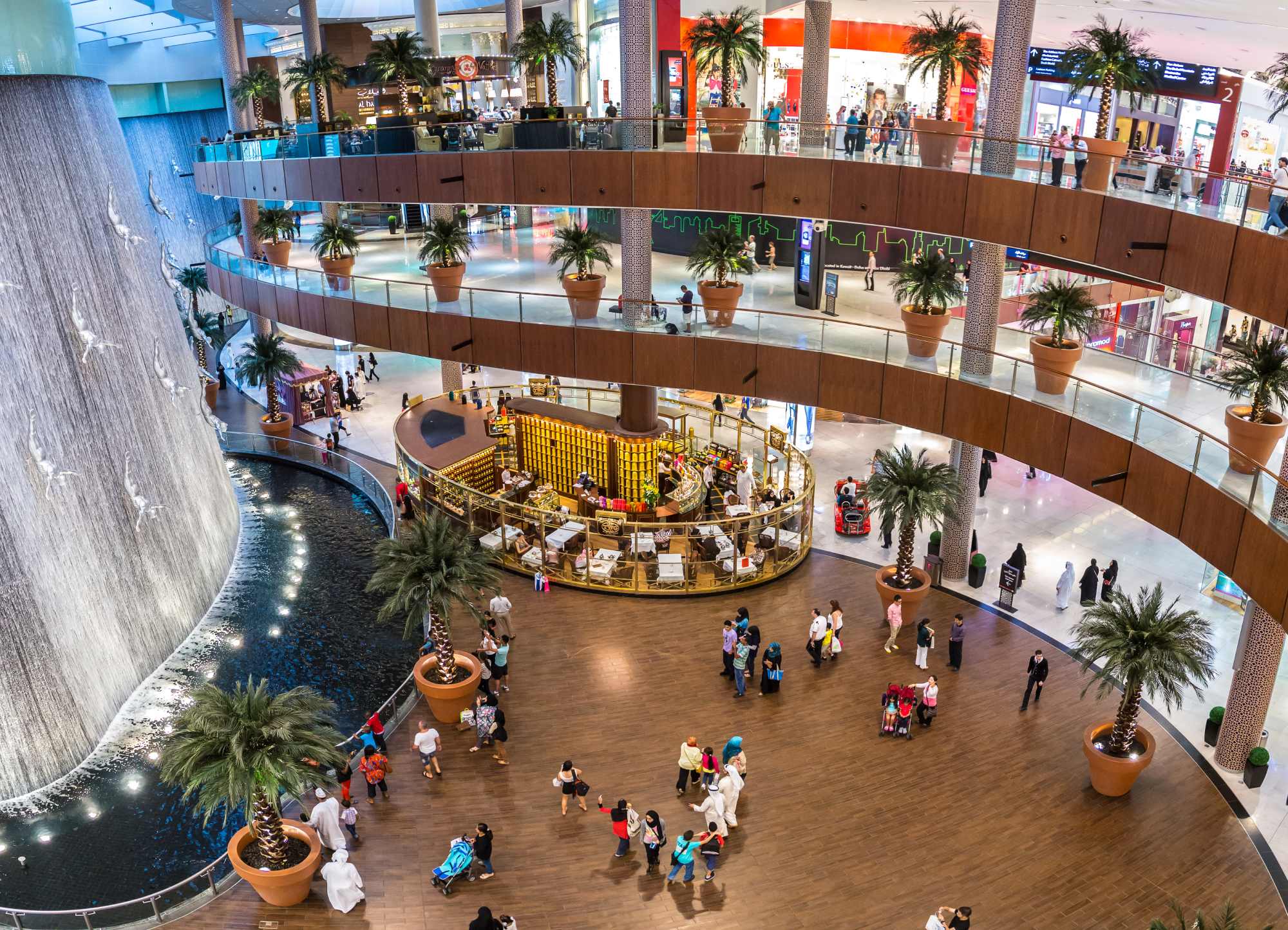 Waterfall in Dubai Mall