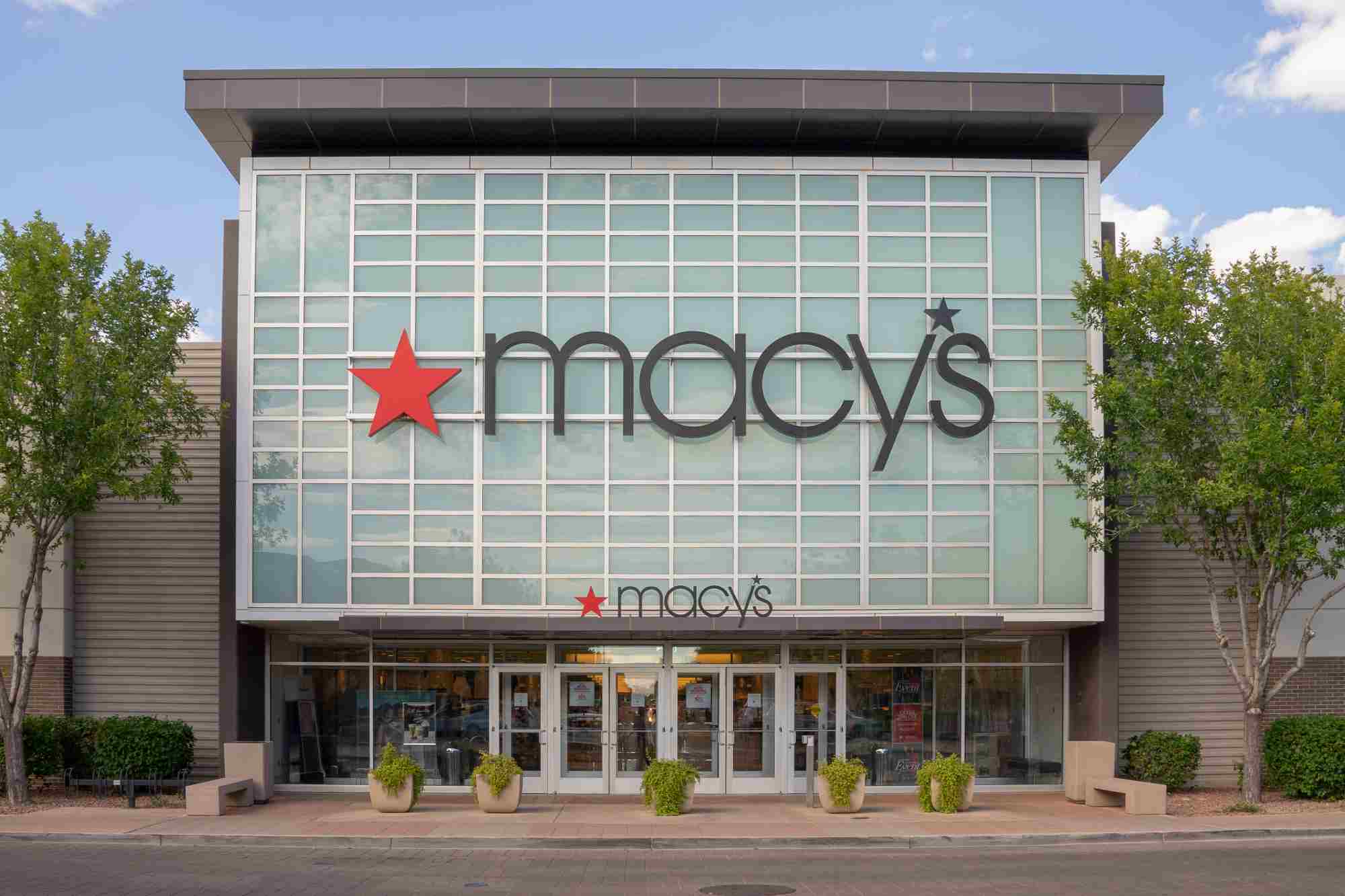 exterior of a Macy's store in the US