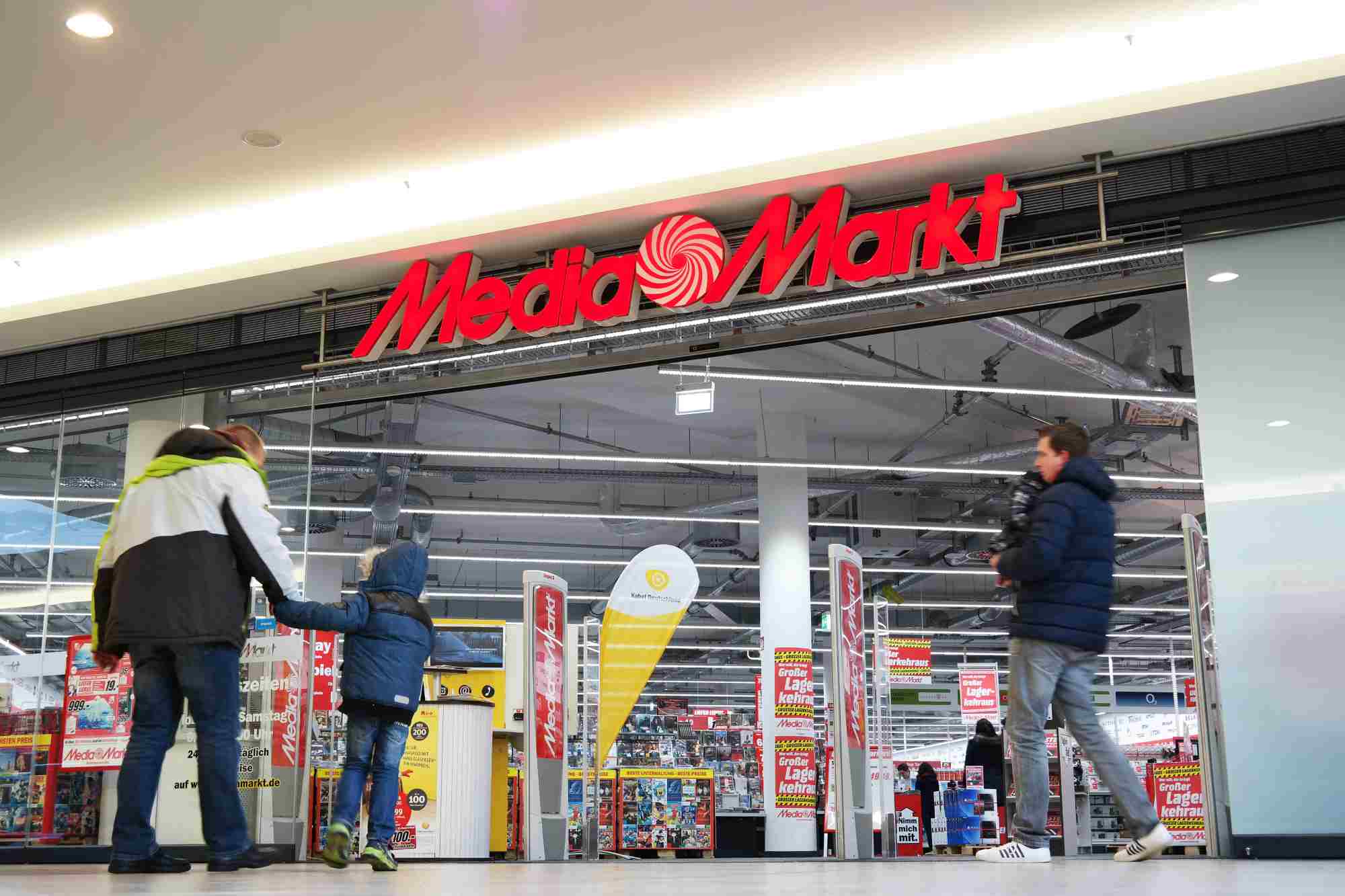 entrance to a Media Market store in Germany