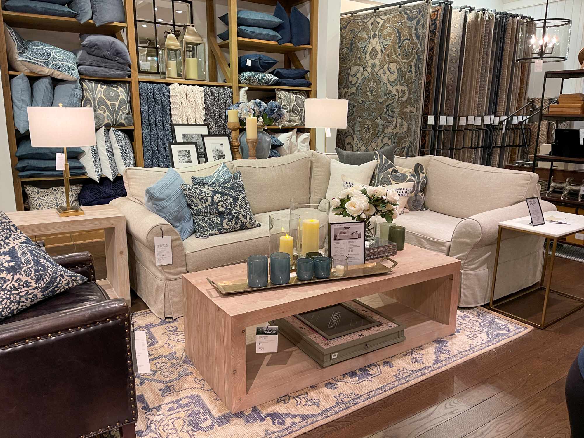 Inside a Pottery Barn store in Florida