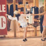 shoppers at a korean mall