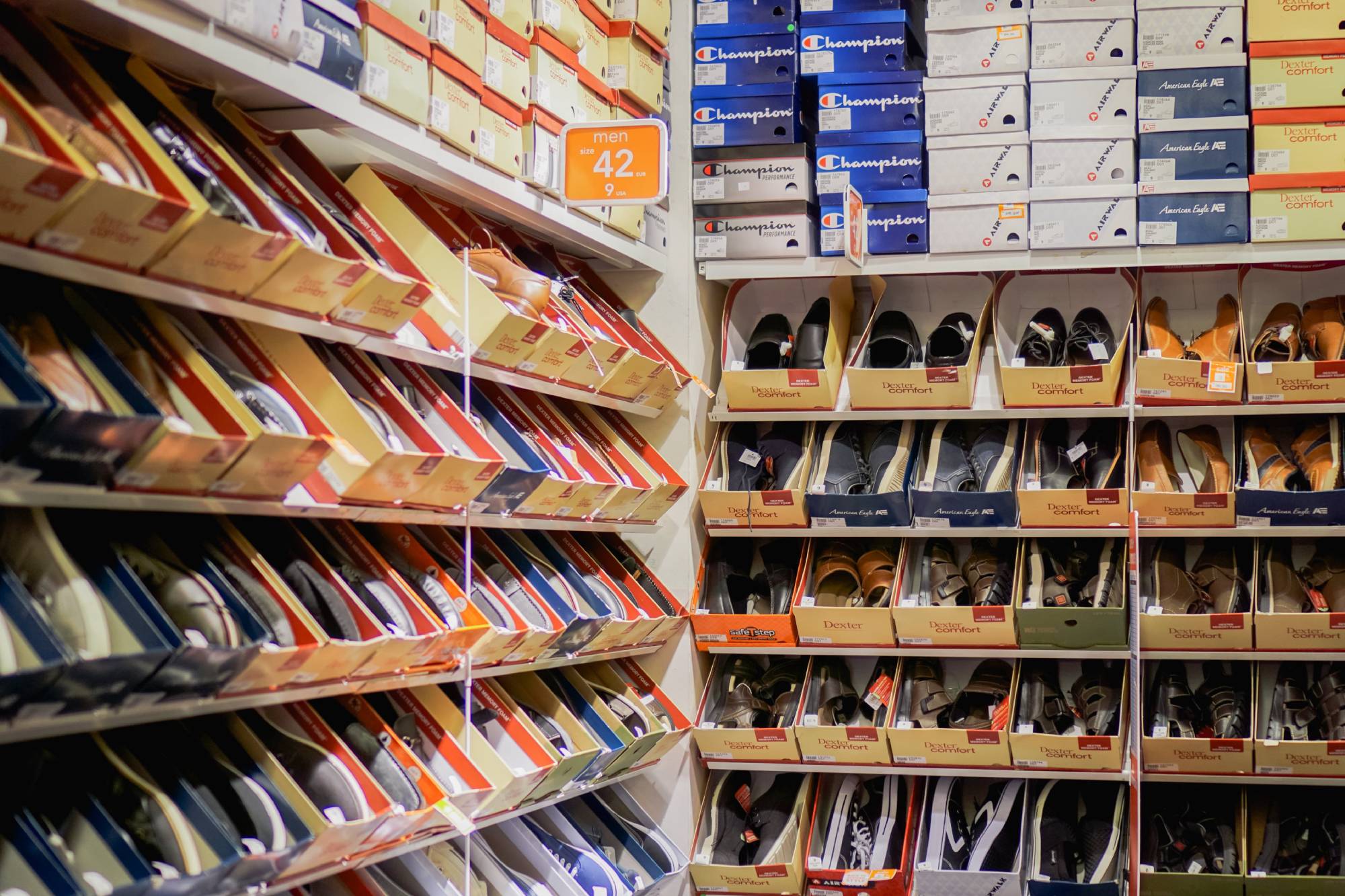 shoes at a shoe store