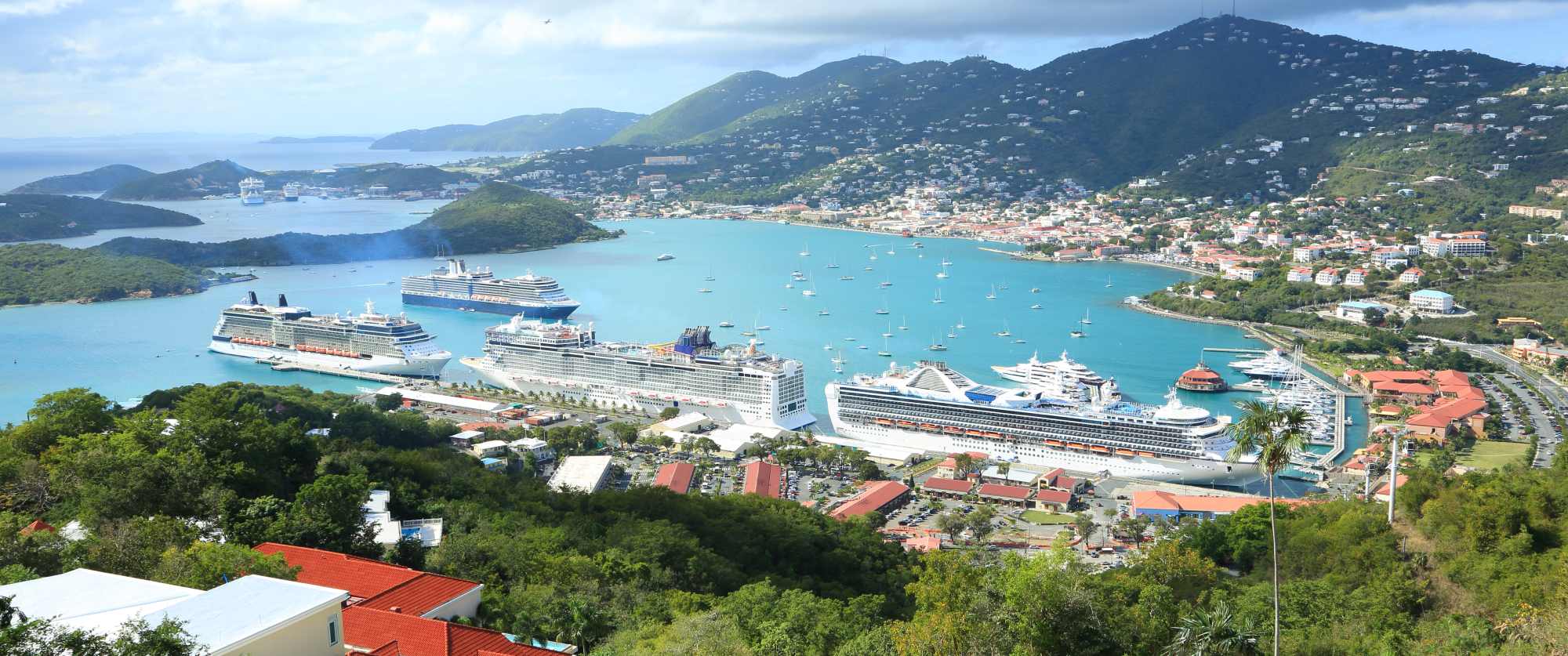 St Thomas harbor of US virgin islands